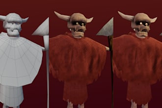 model your 3d character for video game