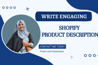 write engaging shopify product descriptions