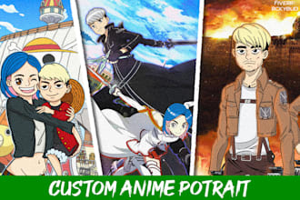 draw anime character portrait