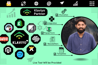 do klaviyo integration, flows, SMS, popup forms, templates