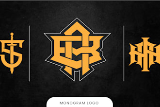 do monogram logo design for your brand