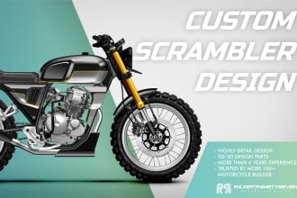 design sketch your custom scrambler motorcycle build