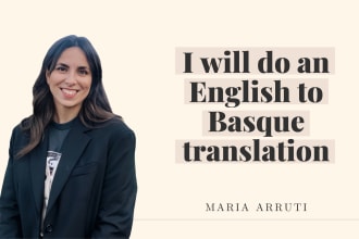 do an english to basque translation