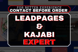 copy landing page or website on leadpages or kajabi