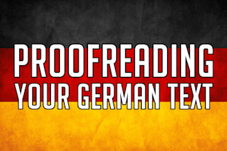 proofread your german text