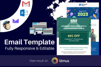 design an editable email template