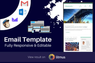 design an editable email template