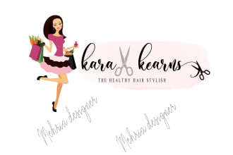 design watercolor logo for photography