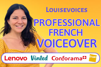 record the best french female voice over for you