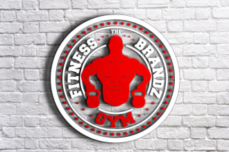 design modern, gym, sports, monogram fitness logo