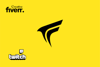 create modern minimalist logo design for sports business youtube gaming twitch
