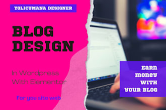 blog design in elementor for wordpress