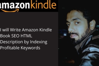 write amazon kindle book SEO HTML description by indexing profitable keywords