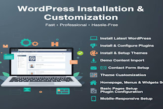 quick wordpress setup theme plugin installation configuration demo import