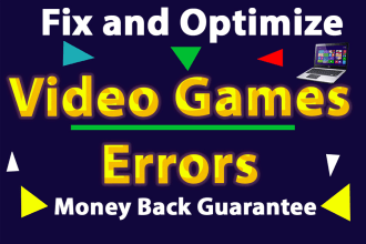 fix gaming issues, bugs, errors, and crashes