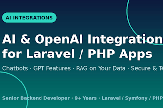 integrate openai and ai chatbot features into your laravel or PHP web app