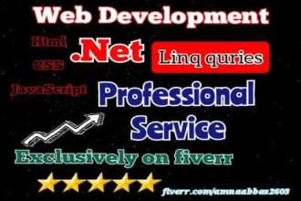dotnet developer with mvc, CSS, bootstrap, javascript, HTML, and ms sql