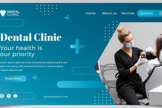 design dental, doctor, medical, clinic website