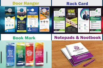 do notepads notebooks door hangers book mark rack card