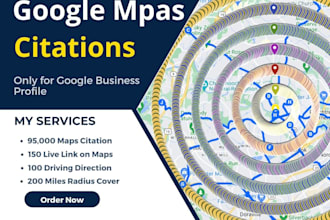 do 95,000 google maps citation for local seo gmb ranking