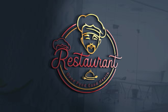 design food restaurant ,chef, bakery, catering, kitchen logo