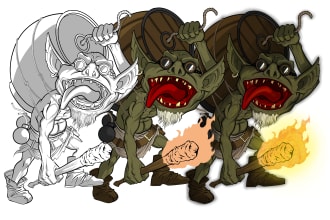 illustrate monster for your rpg
