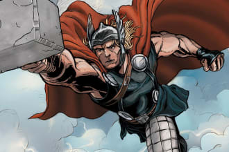 create comic book and custom illustration