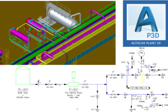 make industrial flowcharts, process diagrams or p and id in plant 3d