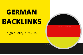 build trusted german local domain authority backlinks
