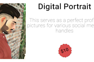 make a digital portrait