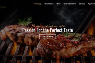 create a modern wordpress restaurant website with online ordering