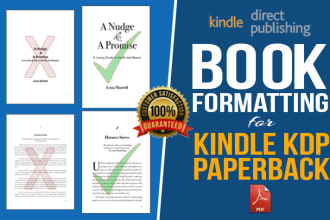 book formatting for amazon KDP print and ingramspark