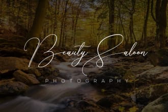 design minimalist photography handwritten  signature logo
