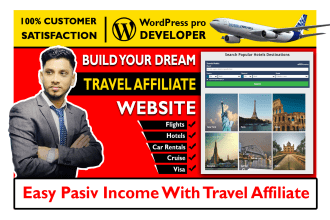 create awesome passive income travel affiliate website