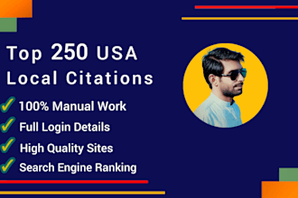 do top 250 USA local citations, directory submission