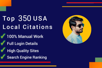 do top 350 USA local citations, directory submission