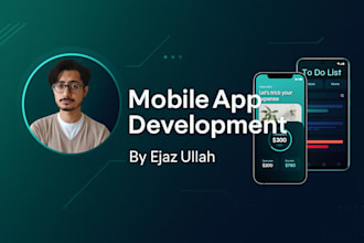 develop mobile app for android, ios using flutter