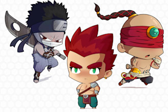 draw a cute chibi anime character