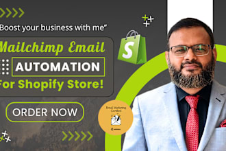 setup mailchimp email automation for shopify store