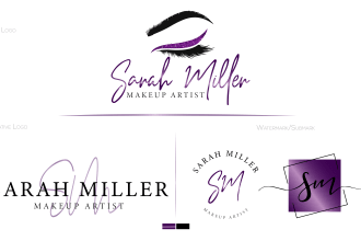 do beauty feminine cosmetic eyelashes and signature logo
