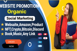 promote and market website,discord,nft, crypto, product