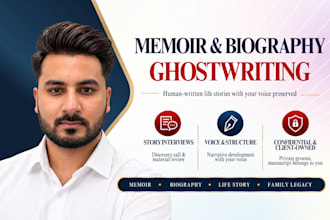ghostwrite your memoir, biography, or nonfiction book