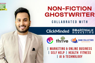 be your nonfiction ghost book writer or ebook ghostwriter