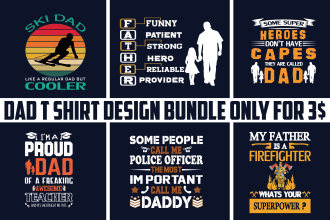 create unique father t shirt design