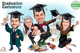 create a graduation caricature of you based on your photos