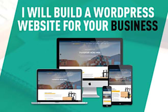 create branding business wordpress website