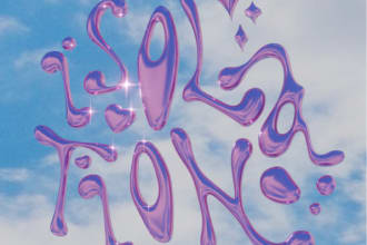 do custom 3d text design, molten and chrome effects
