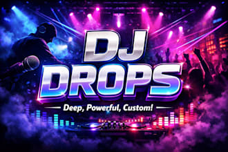 produce 5 deep custom dj drops