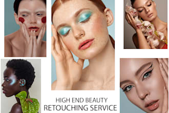 retouch makeup photo in photoshop