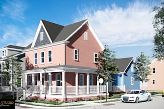create an attractive architectural 3d renderings